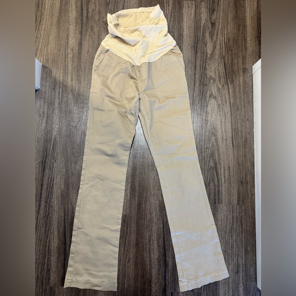 Small maternity khakis